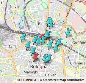 Mappa Piazza XX Settembre, 40121 Bologna BO, Italia (0.716)