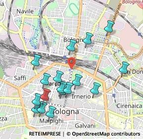 Mappa Piazza XX Settembre, 40121 Bologna BO, Italia (1.06412)