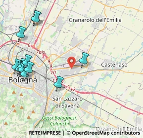 Mappa Via dell'Intagliatore, 40138 Bologna BO, Italia (5.27615)