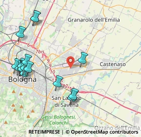 Mappa Via dell'Intagliatore, 40138 Bologna BO, Italia (5.12625)