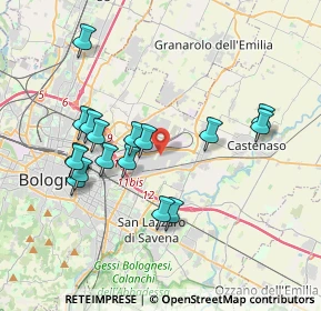 Mappa Via dell'Intagliatore, 40138 Bologna BO, Italia (3.70176)