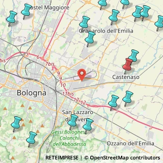 Mappa Via dell'Intagliatore, 40138 Bologna BO, Italia (7.3275)