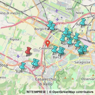 Mappa Via De Nicola Enrico, 40132 Bologna BO, Italia (2.188)