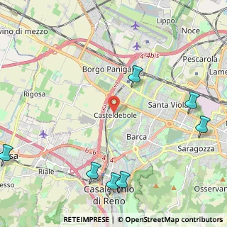 Mappa Via De Nicola Enrico, 40132 Bologna BO, Italia (3.68909)