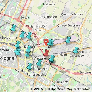 Mappa Via Enzo Ferrari, 40138 Bologna BO, Italia (2.1417647058824)
