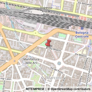 Mappa Via Fratelli Rosselli,  15, 40121 Bologna, Bologna (Emilia Romagna)