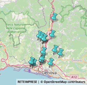 Mappa Via alla Ferriera di Pontedecimo, 16100 Genova GE, Italia (6.08063)