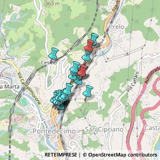 Mappa Via alla Ferriera di Pontedecimo, 16100 Genova GE, Italia (0.35185)