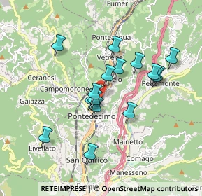 Mappa Via alla Ferriera di Pontedecimo, 16100 Genova GE, Italia (1.60375)