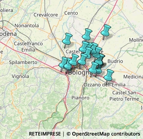Mappa Via Angelo Ruffini, 40133 Bologna BO, Italia (8.86632)