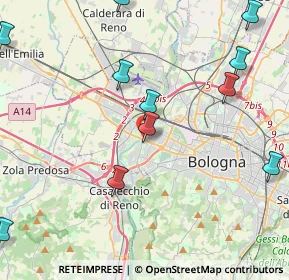 Mappa Via Angelo Ruffini, 40133 Bologna BO, Italia (5.44727)