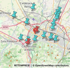 Mappa Via Angelo Ruffini, 40133 Bologna BO, Italia (4.05529)