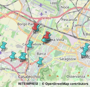 Mappa Via Angelo Ruffini, 40133 Bologna BO, Italia (2.03846)