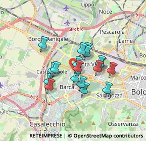 Mappa Via Angelo Ruffini, 40133 Bologna BO, Italia (1.27111)
