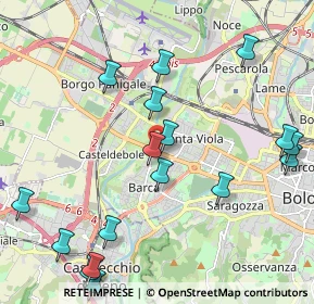 Mappa Via Angelo Ruffini, 40133 Bologna BO, Italia (2.52765)