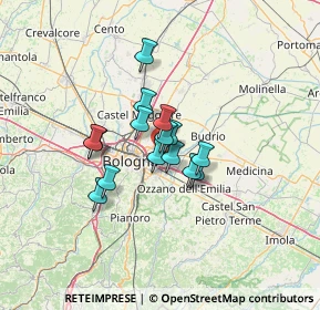 Mappa Via del Battirame, 40138 Bologna BO, Italia (8.46933)