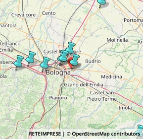 Mappa Via del Battirame, 40138 Bologna BO, Italia (21.57083)