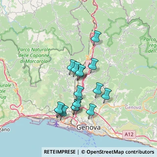 Mappa Via Natale Gallino, 16164 Genova GE, Italia (6.07063)