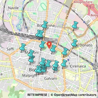 Mappa Via Angelo Finelli, 40126 Bologna BO, Italia (0.9555)