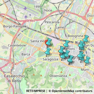 Mappa Via Giovanni Cimabue, 40133 Bologna BO, Italia (2.328)