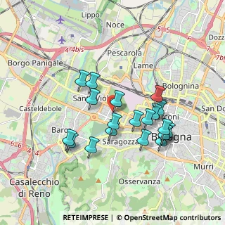 Mappa Via Ragazzi del, 40133 Bologna BO, Italia (1.6575)