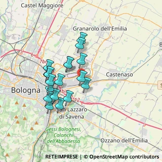 Mappa Via del Selciatore, 40138 Bologna BO, Italia (3.13278)