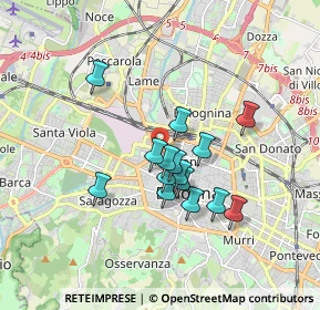 Mappa Piazza VII Novembre, 40122 Bologna BO, Italia (1.372)