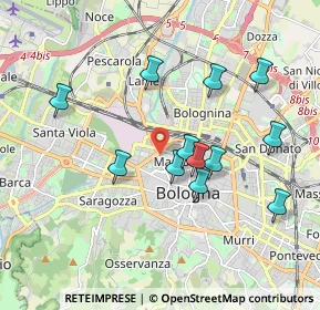 Mappa Piazza VII Novembre, 40122 Bologna BO, Italia (1.79)