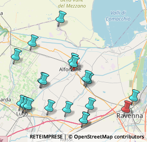 Mappa Via Fiorentini Bruno, 48011 Alfonsine RA, Italia (10.025)