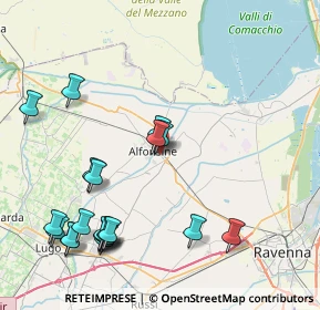 Mappa Via Fiorentini Bruno, 48011 Alfonsine RA, Italia (9.9235)