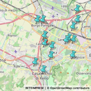Mappa Via Brigata Bolero, 40132 Bologna BO, Italia (2.154)