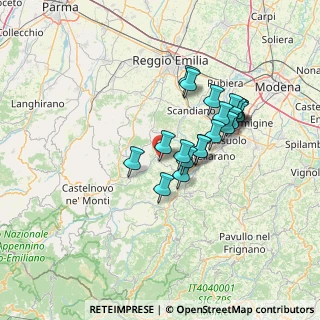 Mappa Via Montecchio, 42031 Baiso RE, Italia (11.7105)