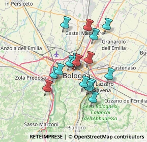 Mappa Piazzetta P. P. Pasolini, 40122 Bologna BO, Italia (5.58563)