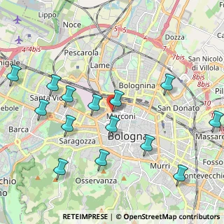 Mappa Piazzetta P. P. Pasolini, 40122 Bologna BO, Italia (2.375)