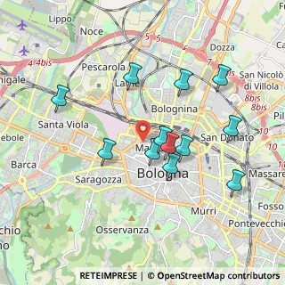 Mappa Piazzetta P. P. Pasolini, 40122 Bologna BO, Italia (1.7575)