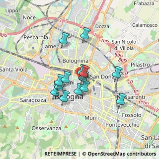 Mappa Via del Borgo di San Pietro, 40126 Bologna BO, Italia (1.32214)