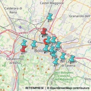 Mappa Via del Borgo di San Pietro, 40126 Bologna BO, Italia (2.97933)