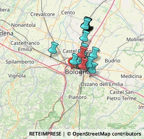 Mappa Via Fratelli Bordoni, 40133 Bologna BO, Italia (10.143)