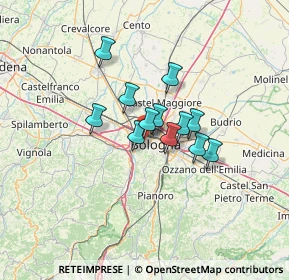 Mappa Via Fratelli Bordoni, 40133 Bologna BO, Italia (8.6175)