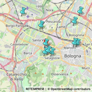 Mappa Via Fratelli Bordoni, 40133 Bologna BO, Italia (2.36455)