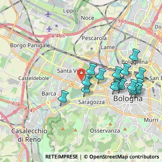 Mappa Via Fratelli Bordoni, 40133 Bologna BO, Italia (2.00563)