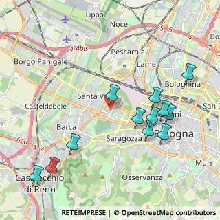 Mappa Via Fratelli Bordoni, 40133 Bologna BO, Italia (2.25083)