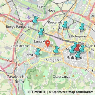 Mappa Via Fratelli Bordoni, 40133 Bologna BO, Italia (2.24364)