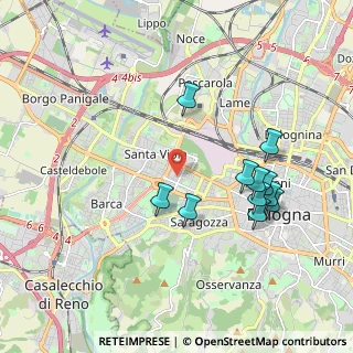 Mappa Via Fratelli Bordoni, 40133 Bologna BO, Italia (1.92364)