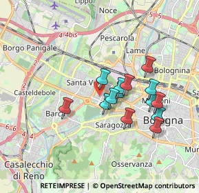 Mappa Via Fratelli Bordoni, 40133 Bologna BO, Italia (1.48571)