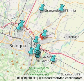 Mappa Via Cerodolo, 40138 Bologna BO, Italia (3.63692)