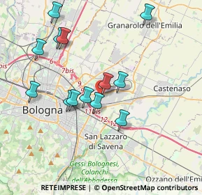 Mappa Via Cerodolo, 40138 Bologna BO, Italia (3.71308)