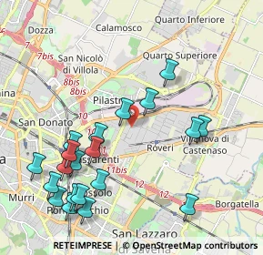 Mappa Via Cerodolo, 40138 Bologna BO, Italia (2.3785)