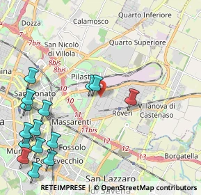 Mappa Via Cerodolo, 40138 Bologna BO, Italia (2.84867)