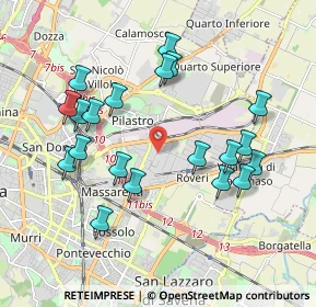 Mappa Via Cerodolo, 40138 Bologna BO, Italia (1.9845)